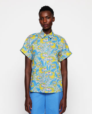 Camisa estampado floral Liberty manga corta by MIR