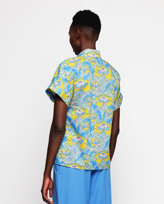 Camisa estampado floral Liberty manga corta by MIR
