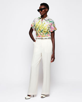 Camisa estampado pinceladas florales manga by MIRT