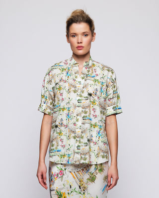 Camisa estampado figurativo manga corta by MIRTO