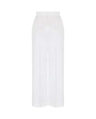 Pantalón blanco de popelín de algodón by MIRTO
