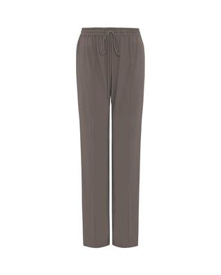 Pantalón elástico gris en tejido técnico