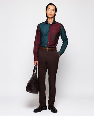 Brown cotton chino trousers