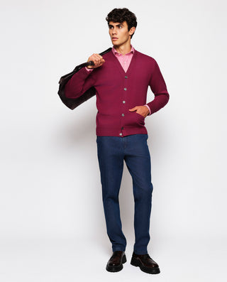 Pantalón regular fit denim azul oscuro