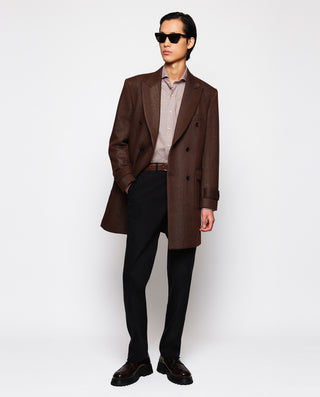 Pantalón regular fit algodón strech negro