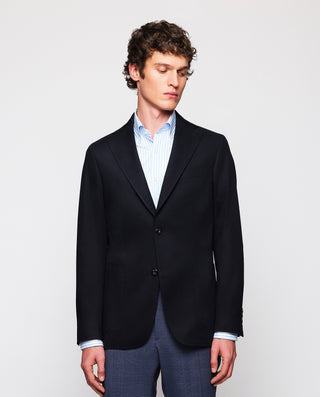 Chaqueta de algodón azul marino