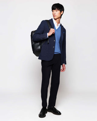 Blue Cashmere V neck jumper