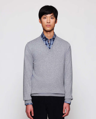 Gray Cashmere V neck jumper