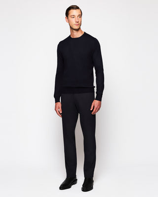 Jersey azul marino de lana merino (cuello red by M