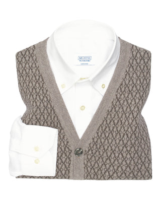 Chaleco jacquard con botones by MIRTO