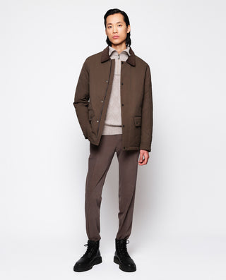 Jersey beige delantero jacquard (cuello perki by M