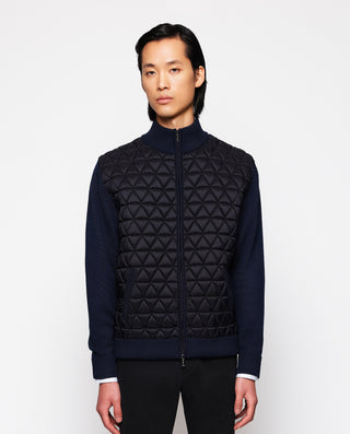 Chaqueta de punto con delantero acolchado by MIRTO