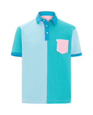 Polo patchwork multicolor de algodón by MIRTO