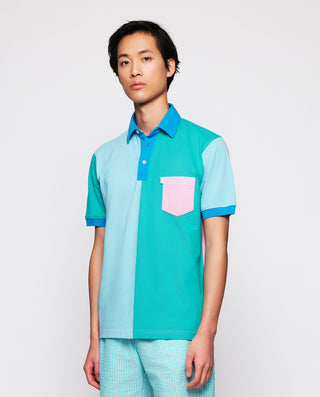 Polo patchwork multicolor de algodón by MIRTO