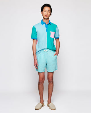 Polo patchwork multicolor de algodón by MIRTO