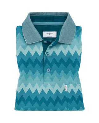 Polo manga corta de jacquard con bolsillo by MIRTO | 03622_0050_1