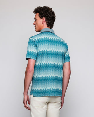 Polo manga corta de jacquard con bolsillo by MIRTO | 03622_0050_3