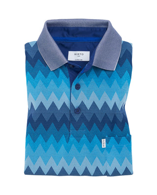 Polo manga corta de jacquard con bolsillo by MIRTO | 03622_0051_1