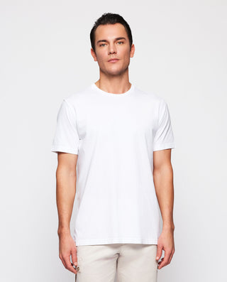 Camiseta blanca cuello redondo de algodón by MIRTO