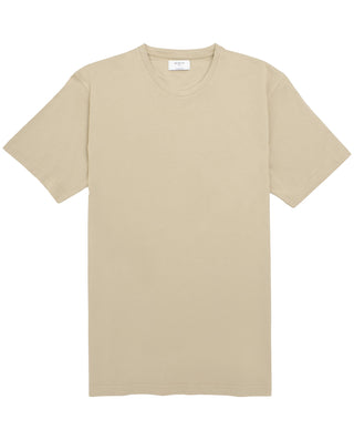 Camiseta beige cuello redondo de algodón by MIRTO