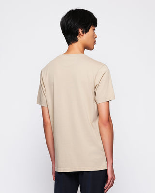 Camiseta beige cuello redondo de algodón by MIRTO