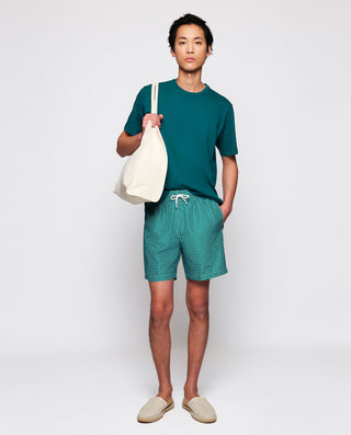 Camiseta verde cuello redondo de algodón by MIRTO