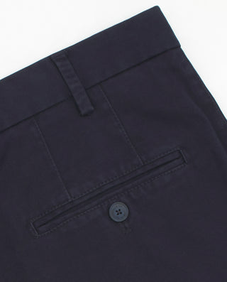 Navy blue cotton chino trousers