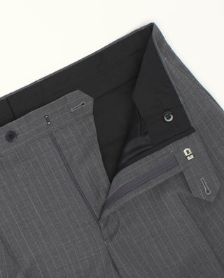 Traje gris lana raya diplomática by MIRTO