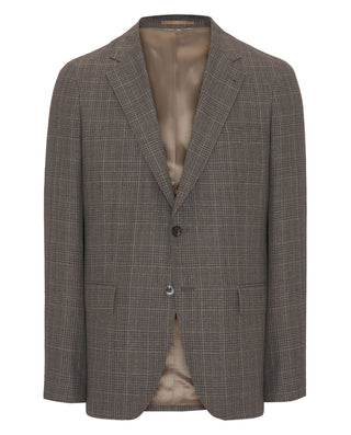 Chaqueta de cuadros tonos marrones by MIRTO