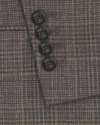 Chaqueta de cuadros tonos marrones by MIRTO