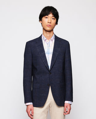 Chaqueta azul marino cuadro Príncipe de Gales by M