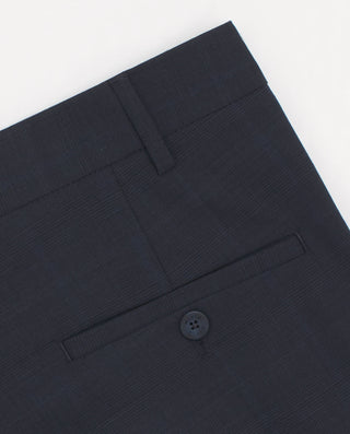 Pantalón vestir azulón cuadro Príncipe de by MIRTO