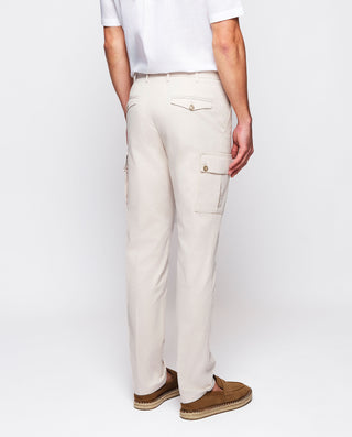 Pantalón cargo crudo algodón stretch by MIRTO