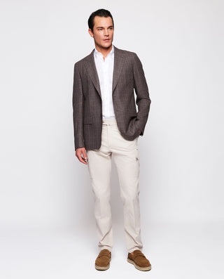 Pantalón cargo crudo algodón stretch by MIRTO