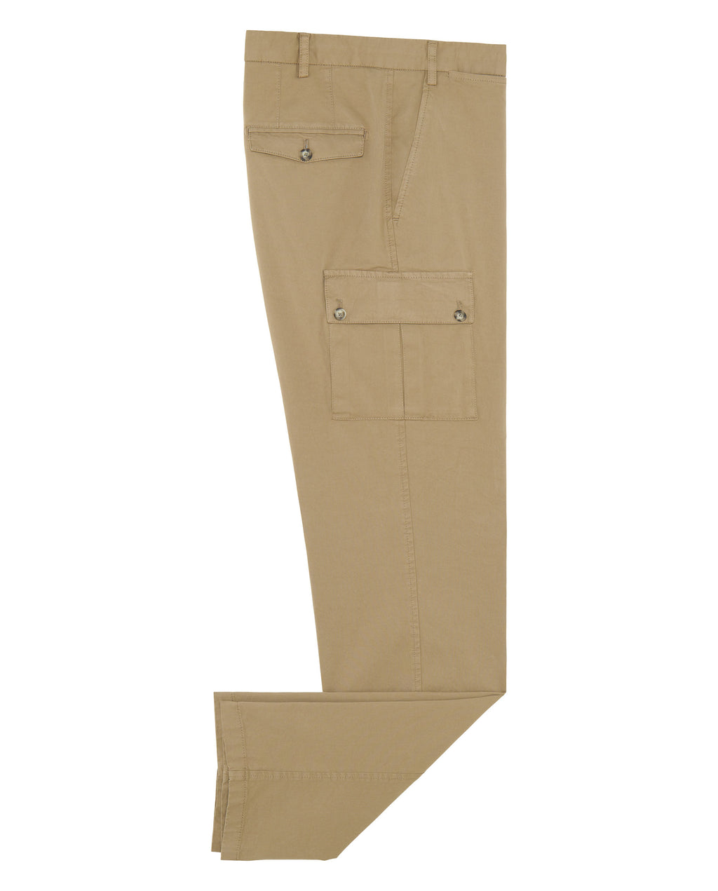 Pantalón Costura Cargada Algodón Stretch