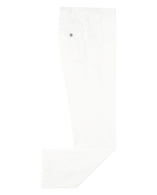 Pantalón casual blanco algodón stretch by MIRTO