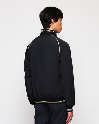 Cazadora Bomber azul oscura con ribetes by MIRTO