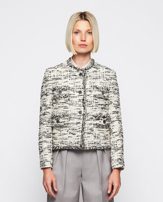 Chaqueta tweed blanca y negra by MIRTO