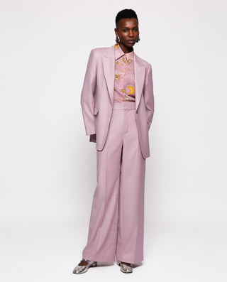 Pantalón sastre de lana rosa by MIRTO