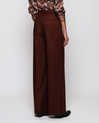 Pantalón de traje marrón de lana by MIRTO | 04164_0050_2