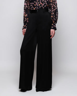 Pantalón de traje negro en satén by MIRTO | 04166_0050_1