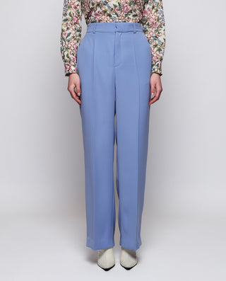 Pantalón de traje azul fluido by MIRTO | 04214_0051_1