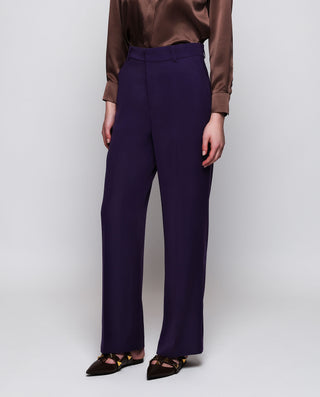 Pantalón de traje morado fluido by MIRTO | 04214_0052_1