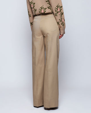 Pantalón camel de algodón by MIRTO | 04219_0051_2