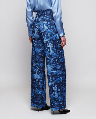 Pantalón denim estampado toile de jouy by MIRTO | 04231_0050_2