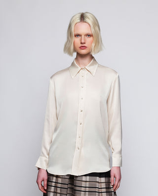 Blusa fluida beige by MIRTO | 04317_0050_1