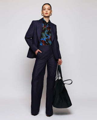 Blusa azul estampado by MIRTO | 04326_0050_3