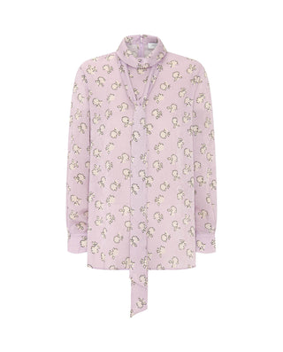 Blusa malva jacquard estampado floral by MIRTO | 04336_0050_4