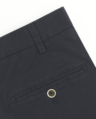 Pantalón regular fit algodón stretch azul marino