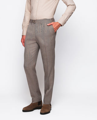 Pantalón vestir tostado de lana estructura by MIRT | 04900_0050_1